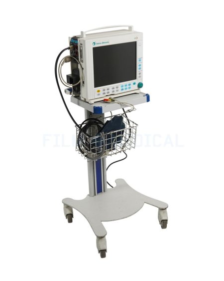 Heart Monitor With Stand  With Finger Probe, Bp Cuff + Simulator, Electrodes, x2 Ecg Leads, Instructions